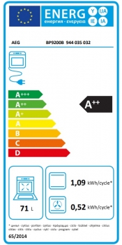 AEG BP9200B 9000 ProAssist / Einbaubackofen / WLAN-fähig / Pyrolytische Selbstreinigung / Schwarz